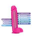 Blush Au Naturel Bold Huge 10.5" Dildo - Pink