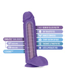 Blush Au Naturel Bold Huge 10.5" Dildo - Purple