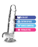 Blush Naturally Yours 7" Crystalline Dildo - Diamond