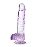 Blush Naturally Yours 6" Crystalline Dildo - Amethyst