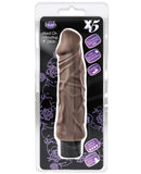 Blush X5 Hard On Vibrating 9" Dildo - Brown