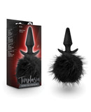 Blush Temptasia Tail Pom Plug - Black