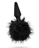 Blush Temptasia Tail Pom Plug - Black