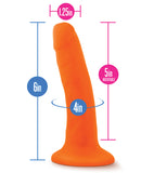 Blush Neo Dual Density 6" Cock - Neon Orange