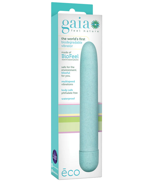 Blush Gaia Biodegradable Vibrator Geo - Aqua