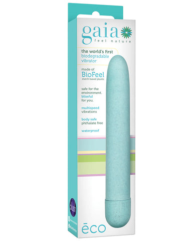 Blush Gaia Biodegradable Vibrator Geo - Aqua