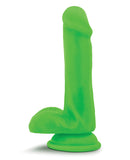 Blush Neo Elite 6" Silicone Dual Density Cock w/Balls - Neon Green