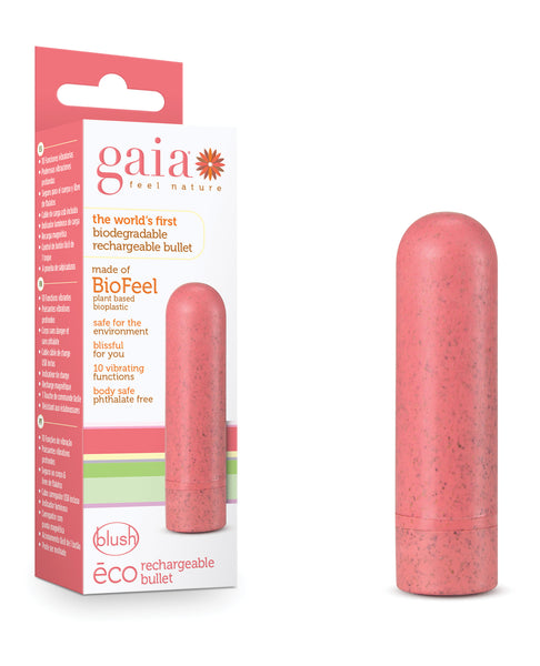 Blush Gaia Eco Rechargeable Bullet - Coral