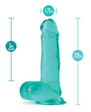 Blush B Yours Plus 7.25" Rock n Roll Dildo - Teal