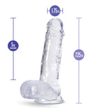 Blush B Yours Plus 7.25" Rock n Roll Dildo - Clear