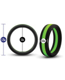 Blush Performance Silicone Go Pro Cock Ring - Black/Green