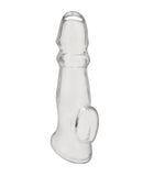 Blue Line C & B 6.75" Girthy Penis Enhancing Sleeve Extension - Clear