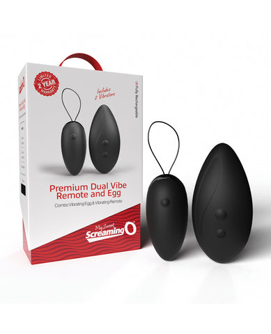 Screaming O Premium Dual Vibe Remote & Egg