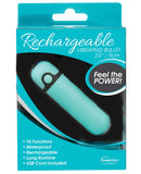 Simple & True Rechargeable Vibrating Bullet - Teal