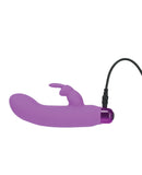 Alice's Bunny Rechargeable Bullet w/Rabbit Sleeve - 10 Functions Purple