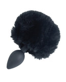 Punishment Bunny Tail Butt Plug - Black