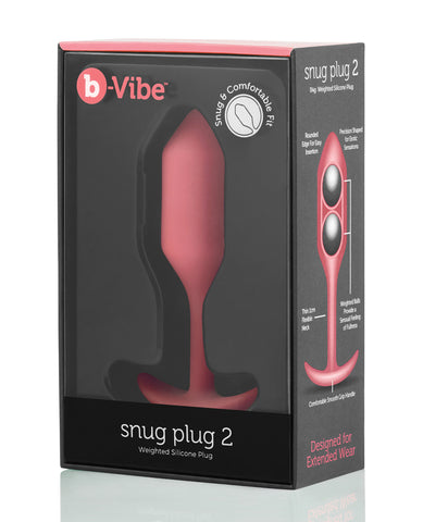 b-Vibe Weighted Snug Plug 2 - 114 g Coral