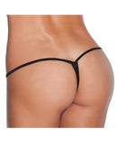 Low Rise Lycra G-String Black