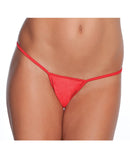 Low Rise Lycra G-String - Red