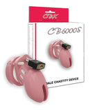 CB-6000 2 1/2" Cock Cage & Lock Set - Pink