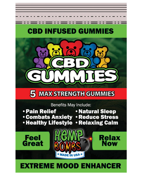 Hemp Bomb CBD Gummies - Pack of 5