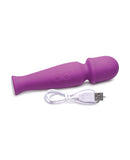 Curve Novelties Gossip Silicone Vibrating Wand 10x - Violet