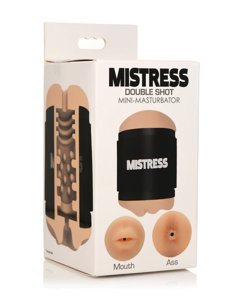 Curve Novelties Mistress Mini Double Stroker Ass & Mouth - Light