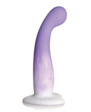 Curve Toys Simply Sweet 7" Slim G Spot Silicone Dildo - Purple/White