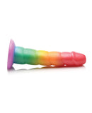 Curve Toys Simply Sweet 6.5" Swirl Rainbow Dildo