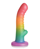 Curve Toys Simply Sweet 6.5" Ribbed Rainbow Dildo