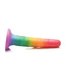 Curve Toys Simply Sweet 6.5" Zigzag Rainbow Dildo