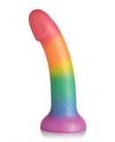 Curve Toys Simply Sweet 6.5" Phallic Rainbow Dildo