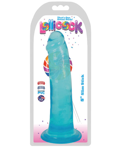 Curve Toys Lollicock 8" Slim Stick - Berry Ice