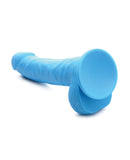 Curve Novelties Lollicock 7" Silicone Dildo w/Balls - Berry