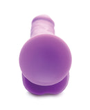 Curve Novelties Lollicock 7" Silicone Dildo w/Balls - Grape