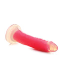 Curve Toys Lollicock 7" Glow In The Dark Silicone Dildo - Pink