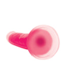 Curve Toys Lollicock 7" Glow In The Dark Silicone Dildo - Pink