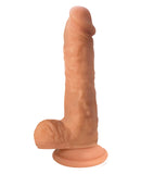 Curve Novelties Easy Rider Dual Density 6" Silicone Dong w/Balls  - Flesh