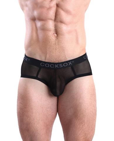 Cocksox Mesh Contour Pouch Sports Brief Black Shadow SM