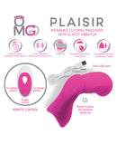 OMG Plaisir Wearable Clitoral Massager w/G-Spot Vibrator - Pink