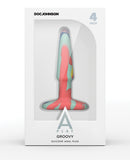 A Play 4" Goovy Silicone Anal Plug - Multicolor/Yellow