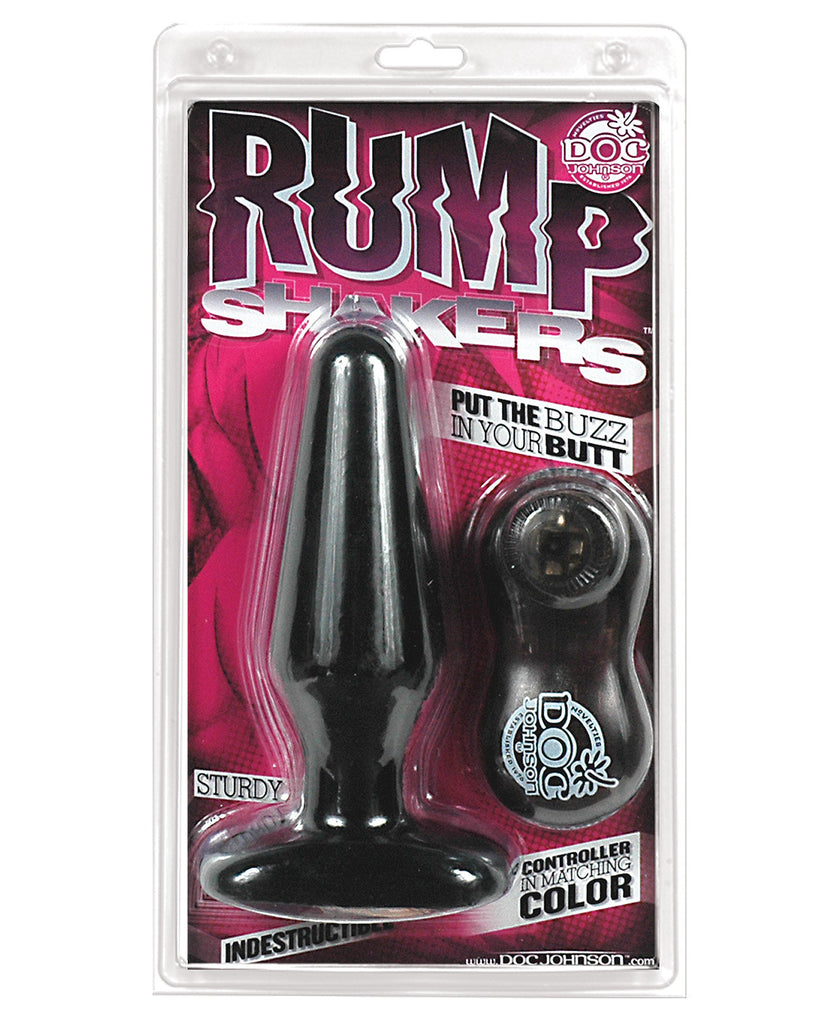 Rump Shakers Vibrating Butt Plug Medium - Black G Spot Zone Rump Shakers Vibrating Butt Plug Medium - Black G Spot Zone