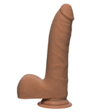 The D 7" Realistic D Slim w/Balls - Caramel