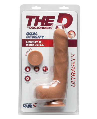 The D 9" Uncut D w/Balls - Caramel