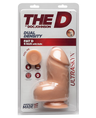 The D 6" Fat D w/Balls - Vanilla