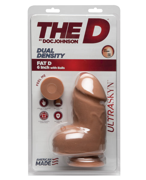 The D 6" Fat D w/Balls - Caramel