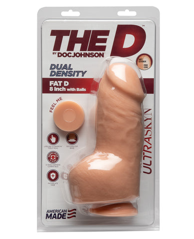 The D 8" Fat D w/Balls - Vanilla