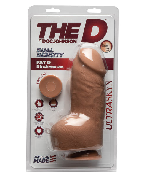 The D 8" Fat D w/Balls - Caramel