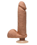 The D 8" Perfect D Vibrating w/Balls - Caramel