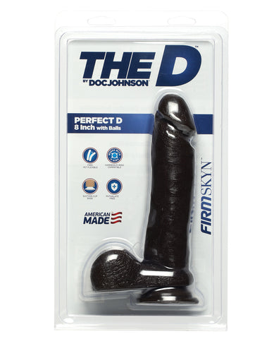 The D 8" Perfect D w/Balls - Chocolate